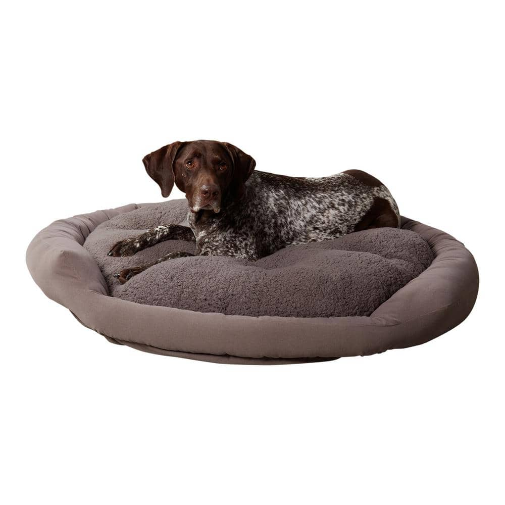 Happy Hounds Murphy Large Donut Gray Dog Bed DB300L-GRAY - The Home Depot