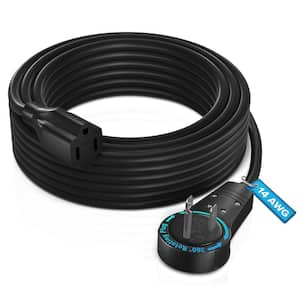 MAXIMM 15 Ft. 14/3 Medium/Heavy Duty Indoor Extension Cord With 360 ...