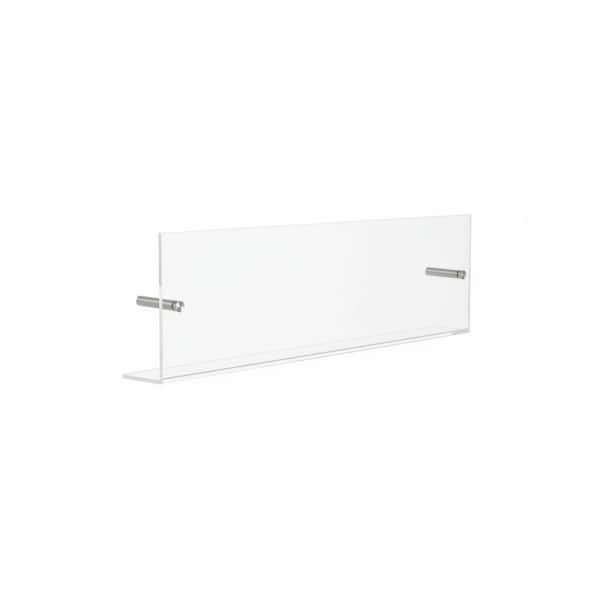 Plastic Clear 6 in. x 2 in. Magazine Rack Wall Mount Magazine Rack