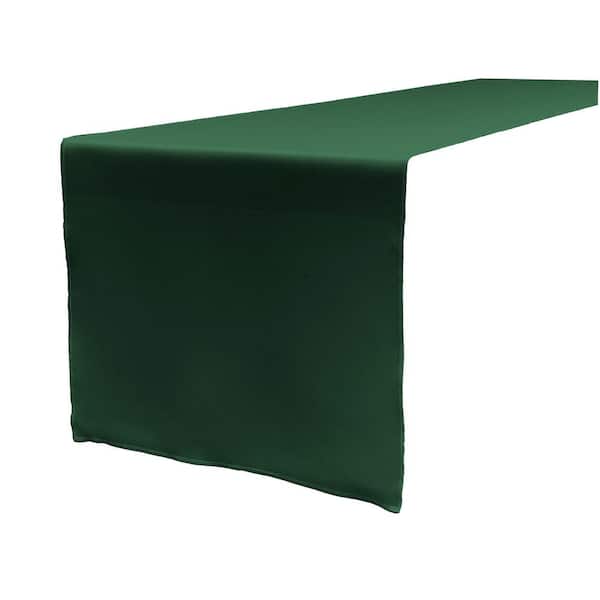 Disposable Paper Table Runners - Hunter Green Linen Like