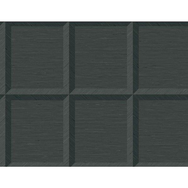 Seabrook Designs 60.75 sq. ft. Dark Juniper Oulu Embossed Vinyl Unpasted Wallpaper Roll
