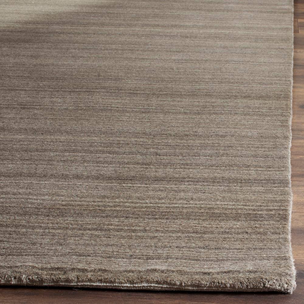 Pewter Hand-Knotted Wool Rectangular Area Rug 6' x 9'