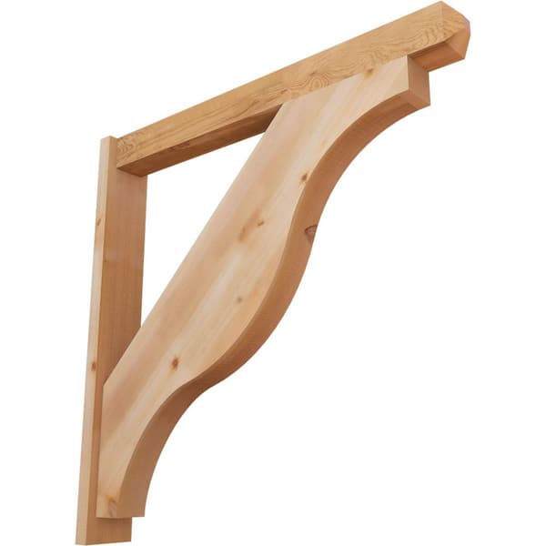 Ekena Millwork 6 in. x 42 in. x 42 in. Fuston Craftsman Smooth Western Red Cedar Outlooker