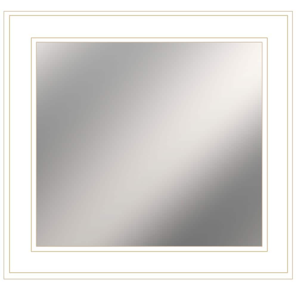 12 in. W x 15 in. H Rectangular Glass Framed Wall Mount Modern Decor Bathro