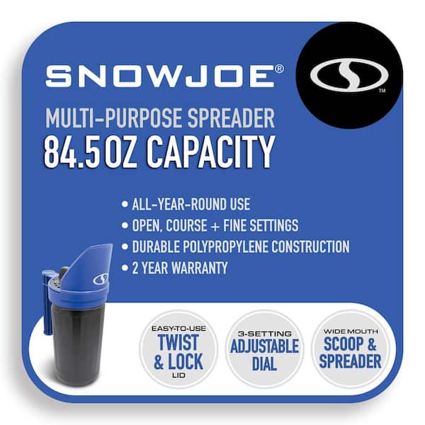 Handheld All-Season Multi-Purpose Spreader with Adjustable Dial Flow Control