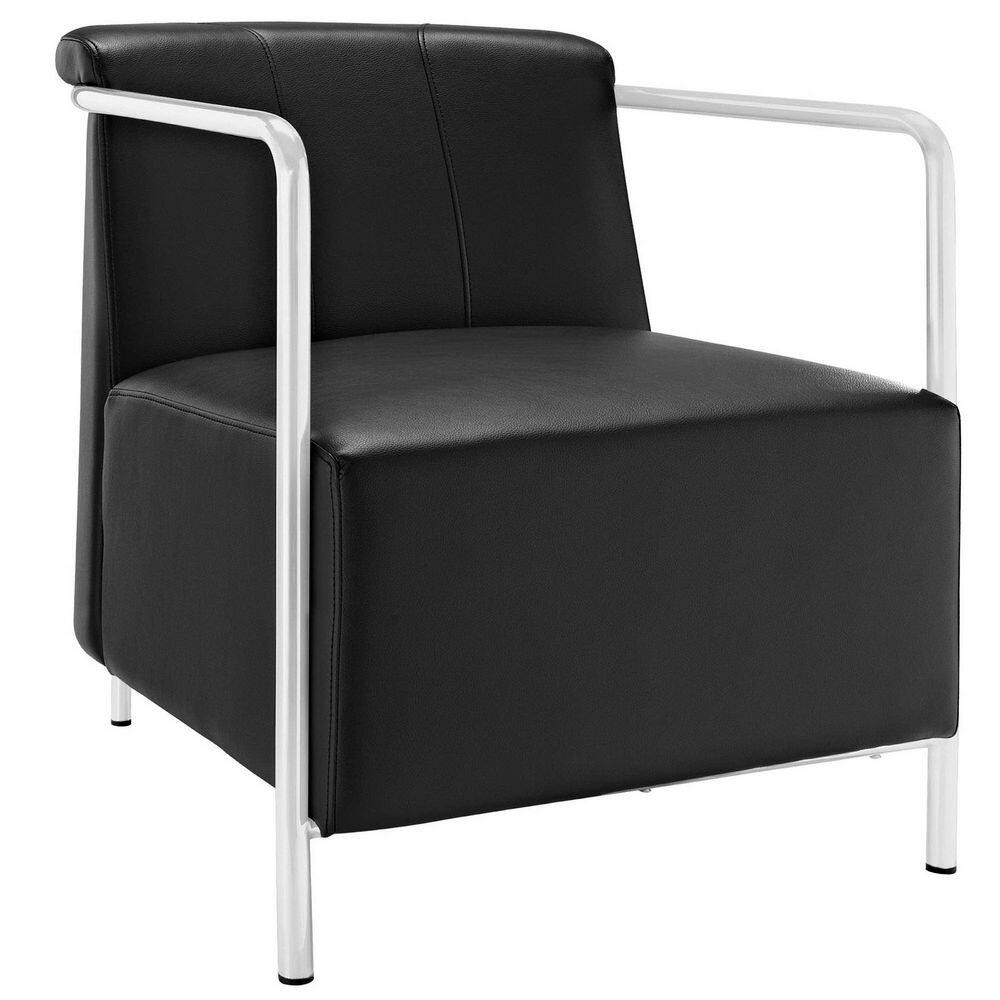 Ebb Upholstered Vinyl Lounge Chair in Black price history on PriceWatchPro