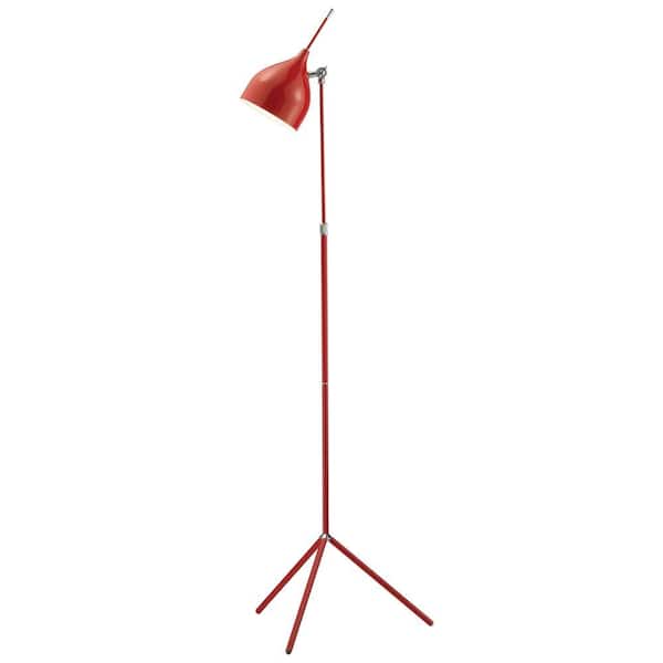 Adesso Snapshot 62 in. Red Floor Lamp-DISCONTINUED