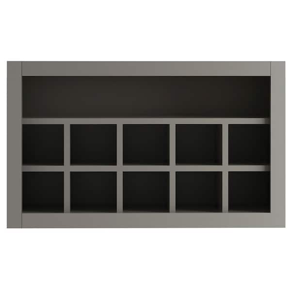Shaker Assembled 30x18x12 in. Wall Flex Kitchen Cabinet with Shelves and Dividers in Dove Gray Shaker Assembled 30x18x12 in. Wall Flex Kitchen Cabinet with Shelves and Dividers in Dove Gray