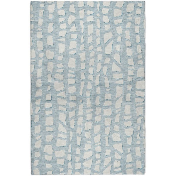 Dream Shag Premium Machine Washable Abstract ADS754 Sky 5 ft. x 7 ft. 6 in. Area Rug