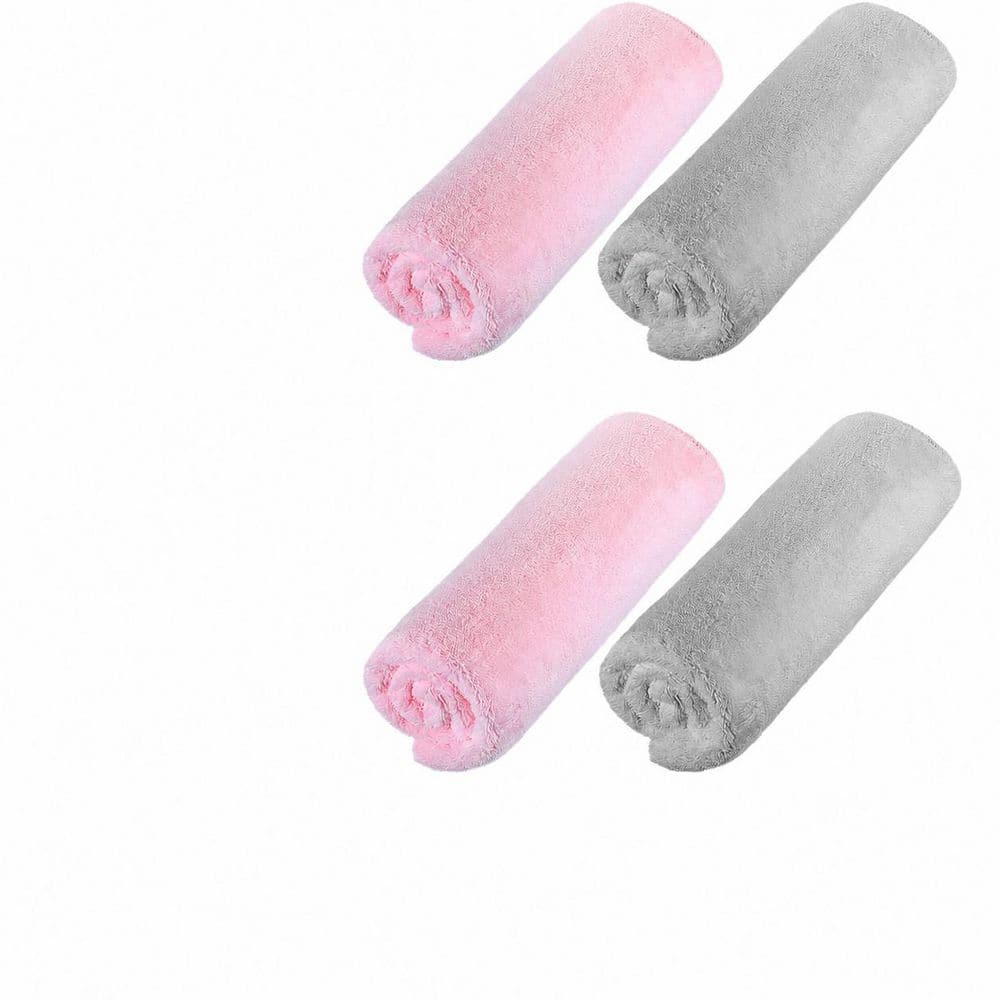 Gray and Pink Microfiber Hair Towels 4-Piece Set for Long Hair, Quick Dry, Large 20 x 40 in. price history on PriceWatchPro