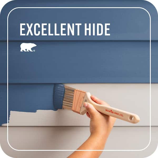 BEHR PREMIUM PLUS 1 qt. #M520-7 Admiral Blue Semi-Gloss Enamel
