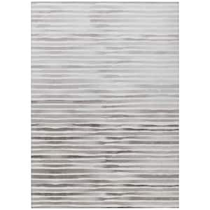 Surfside Gray 5 ft. x 7 ft. 6 in. Geometric Indoor/Outdoor Area Rug