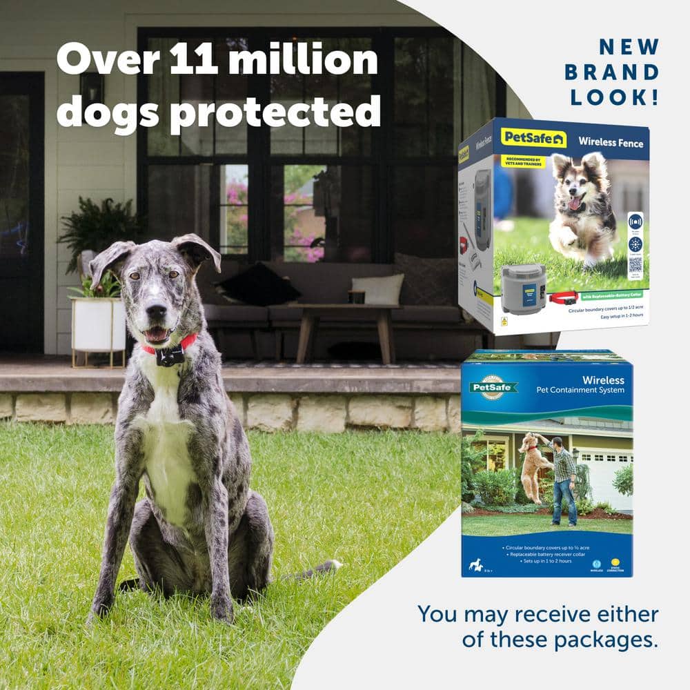 PetSafe Gray Wireless Fence System with Waterproof Collar