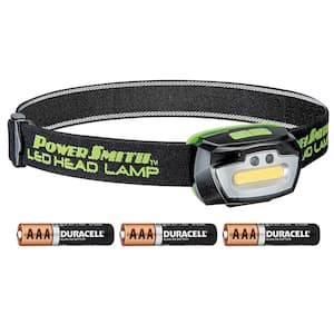 230 Lumens LED Motion-Sensor WeatherProof Headlamp with Adjustable Strap, High/Low/Strobe Modes and Batteries