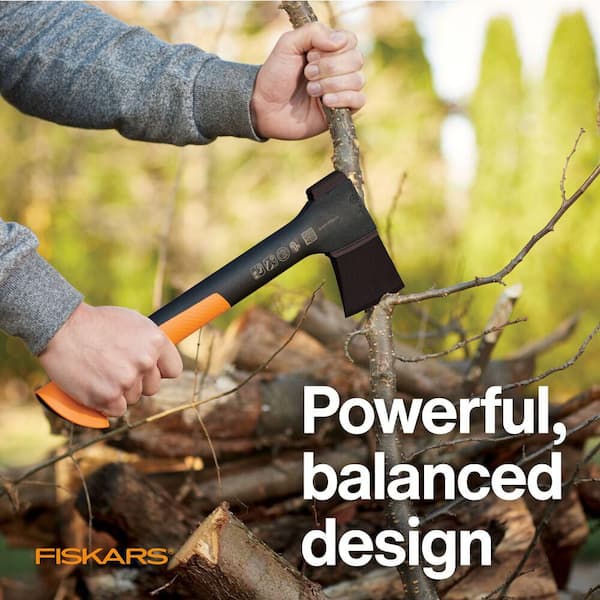 Fiskars X7 1.4 lb Hatchet Camping Axe with 14 in. Shock-absorbing