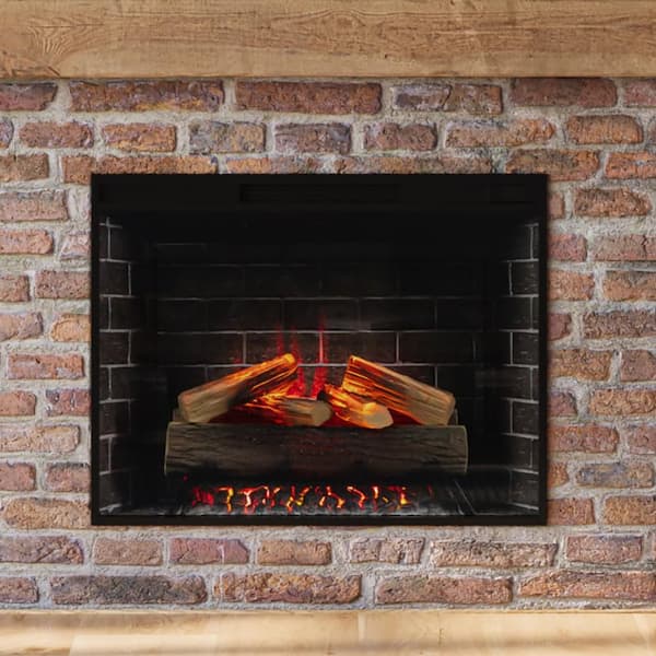 Uptown 33 in. Smart Electric Fireplace Insert Heater with Multi-Color Flames, Wi-Fi and Remote Controlled, 5118 BTU