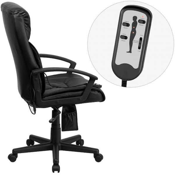 Office Chair with Lumbar Support - Black - Brisbane HD by Via Seating