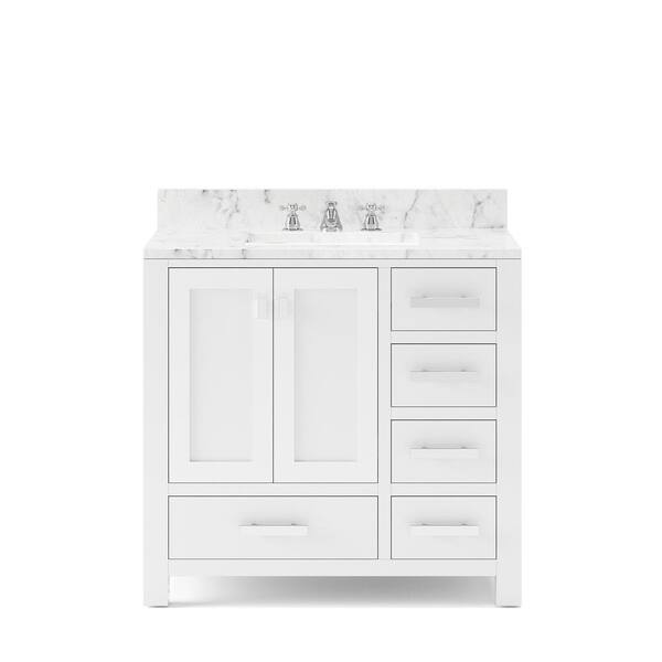 Marble Vanity Top In Carrara White, 36 Vanity Tops Home Depot