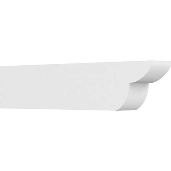 Ekena Millwork 5 in. x 8 in. x 36 in. Standard Crestline Architectural Grade PVC Rafter Tail Brace