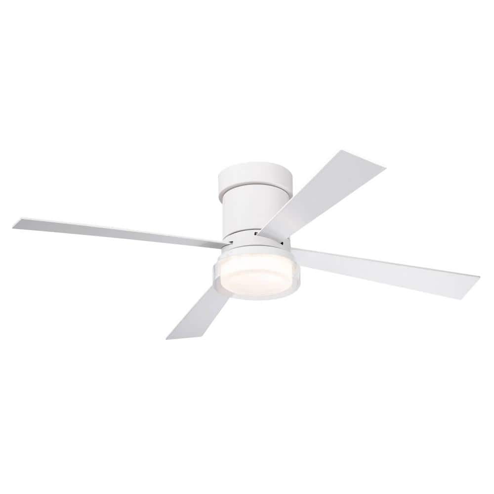 FIRHOT 48 in. Smart Indoor White Standard Ceiling Fan with Remote Bright  Integrated LED and 6 Adjustable Wind Speeds AW-X504R1-C - The Home Depot