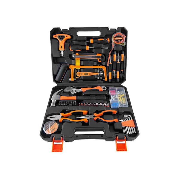 169-Piece Home Tool Kit, Household Basic Hand Tool Sets with Case