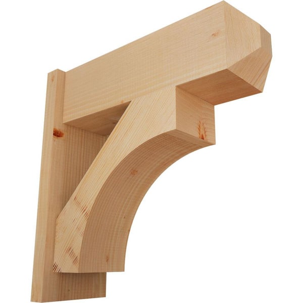 Ekena Millwork 8 in. x 22 in. x 22 in. Westlake Craftsman Smooth Douglas Fir Outlooker