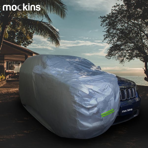 Mockins 182 in. x 74 in. x 68 in. Heavy-Duty Waterproof Car Cover for SUV -  190T Silver Polyester MA-63 - The Home Depot