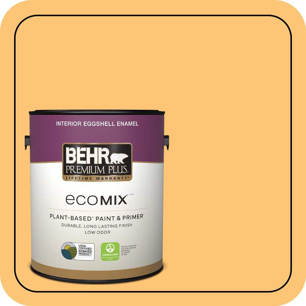 1 gal. #BIC-42 Liquid Gold Eggshell Enamel EcoMix Plant-Based Interior Paint & Primer price history on PriceWatchPro