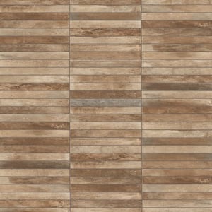Sedona Sunset 1-7/8 in. x 17-3/4 in. Porcelain Floor and Wall Tile (8.288 sq. ft./Case)