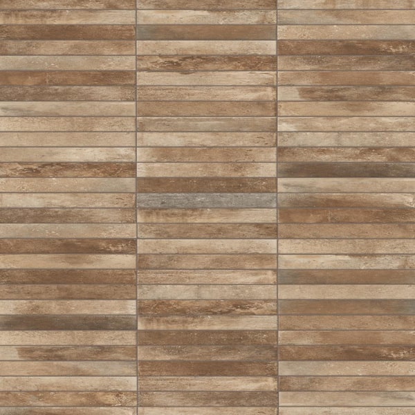 Merola Tile Sedona Sunset 1-7/8 in. x 17-3/4 in. Porcelain Floor and Wall Tile (8.288 sq. ft./Case)