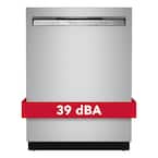 24 in. PrintShield Stainless Steel Front Control Tall Tub Dishwasher with Stainless Steel Tub, 39 DBA