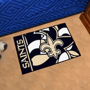 New Orleans Saints Patterned 1.5 ft. x 2.5 ft. XFIT Design Starter Area Rug
