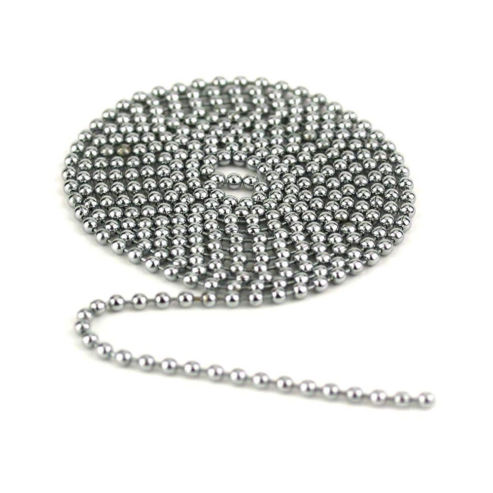 Nickel Plated Steel Ball Chain Spool Number 13 Roll of 250 Feet 