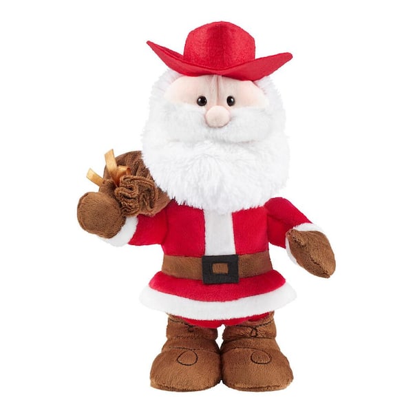 Home Accents Holiday 11 in Animated The Get Up Santa