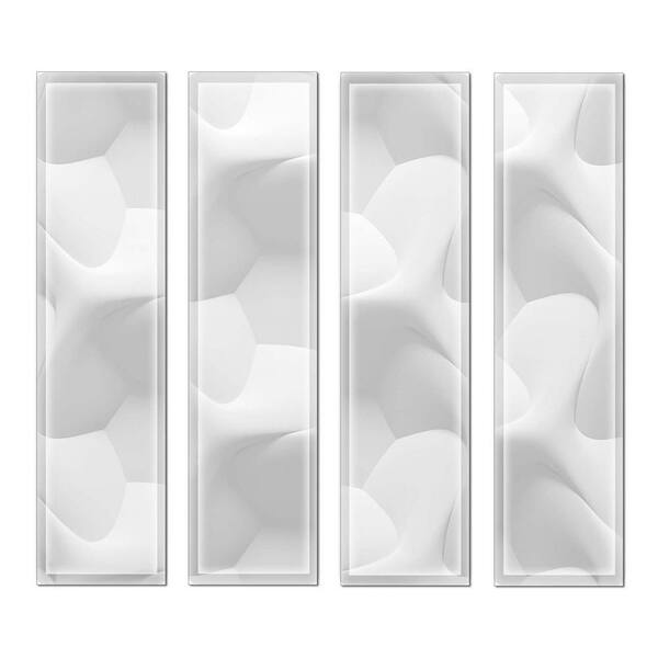 Upscale Designs 3 in. x 12 in. x 6 mm Upscale Designs Crystal Glass Mosaic Wall Tile ( 7.8 sq.ft. / Case)