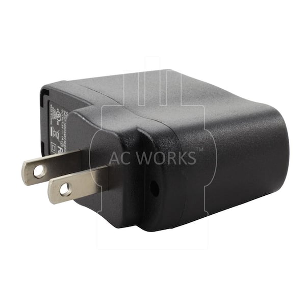 AC WORKS AC Connectors Household USB 5-Volt and 1 Amp Charger