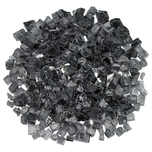 1/2 in. Gray Reflective Fire Glass 10 lbs. Bag