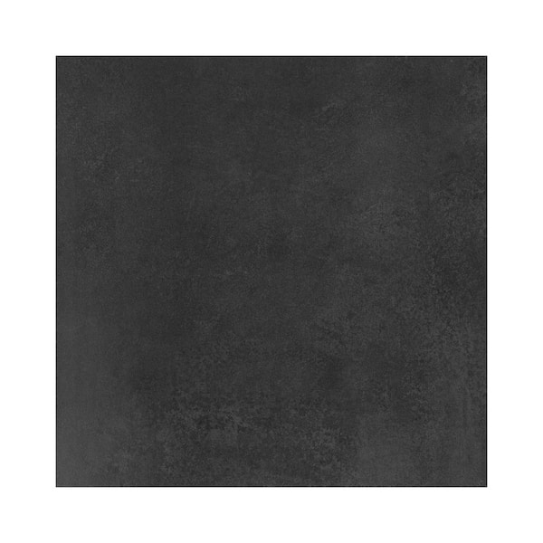 Black 24 in. x 24 in. Melange Italian Porcelain Tile Sample