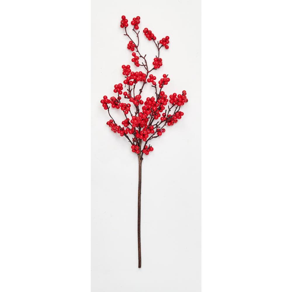 22 in Artificial Berry Spray, Red, Set of 3