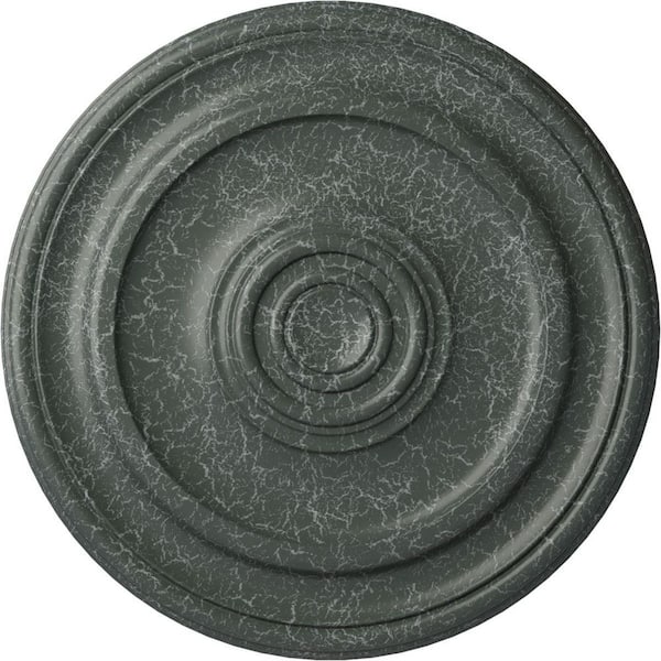 Ekena Millwork 1-1/2" x 19-3/4" x 19-3/4" Polyurethane Kepler Traditional Ceiling Medallion, Athenian Green Crackle