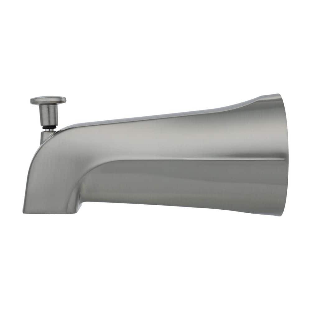 Brushed Nickel Universal Tub Spout with Diverter