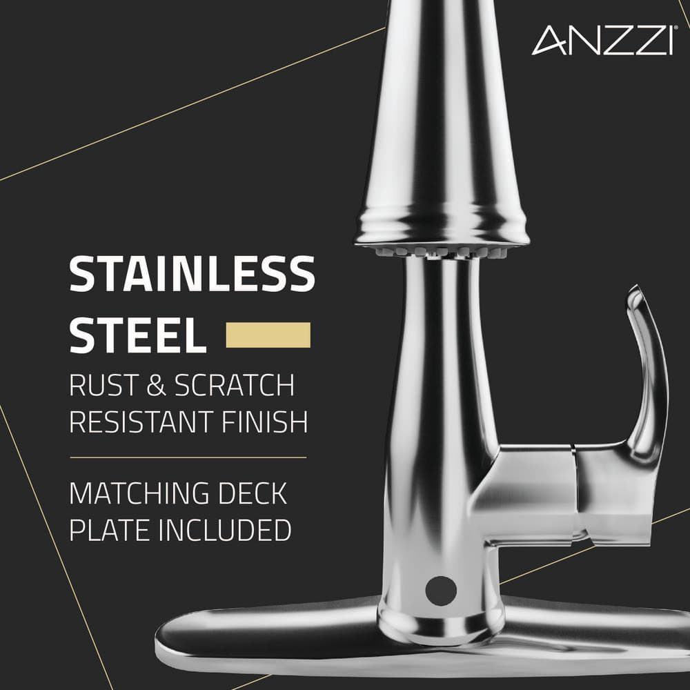 Stainless Steel Touchless Pull-Down Kitchen Faucet with Spray