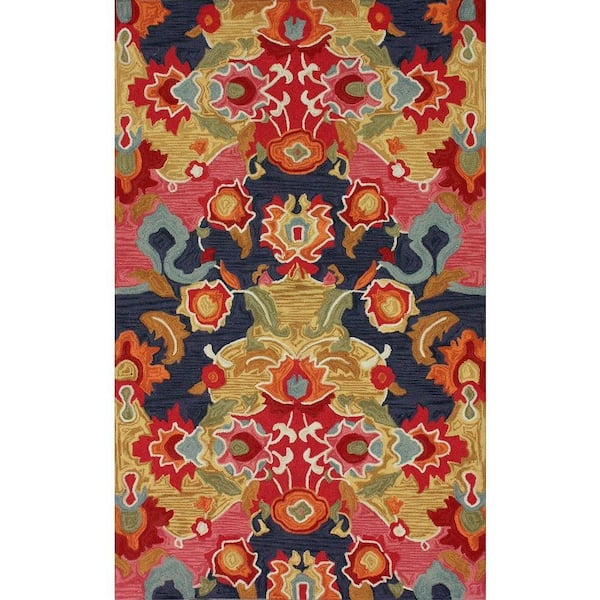 nuLOOM Felicity Bohemian Abstract Multi 8 ft. x 10 ft. Area Rug