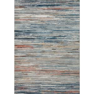 Bianca Pebble/Multi 2 ft.-8 in. x 7 ft.-6 in. Contemporary Runner Rug