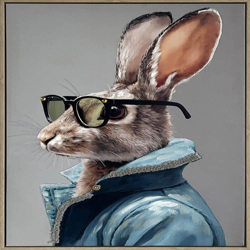 Velvet Hare II 24.4 in. H x 16.5 in. W Framed Brown Wall Art (1-Piece) price history on PriceWatchPro