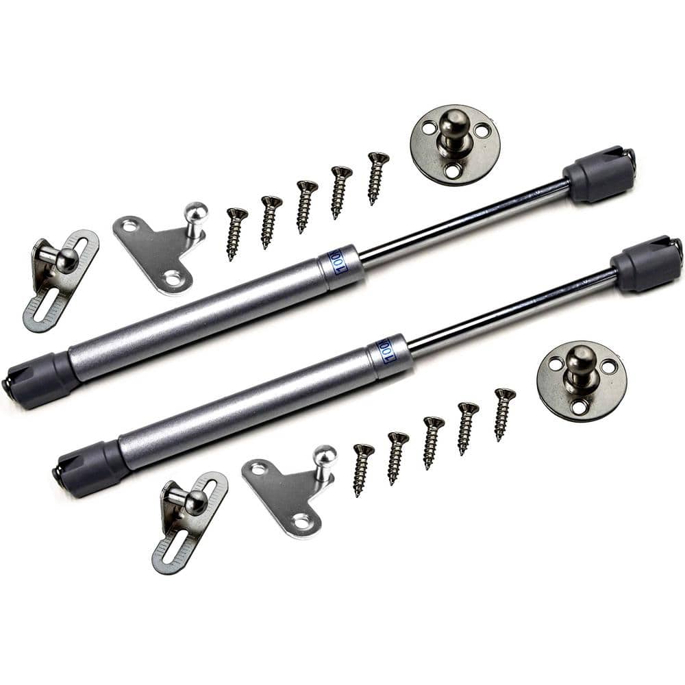 100N/22 lbs. Cabinet Door Lift Support, Gas Spring, Gas Shock, Lid Support  with Installation Screws (1-Pair) GAS-1 - The Home Depot