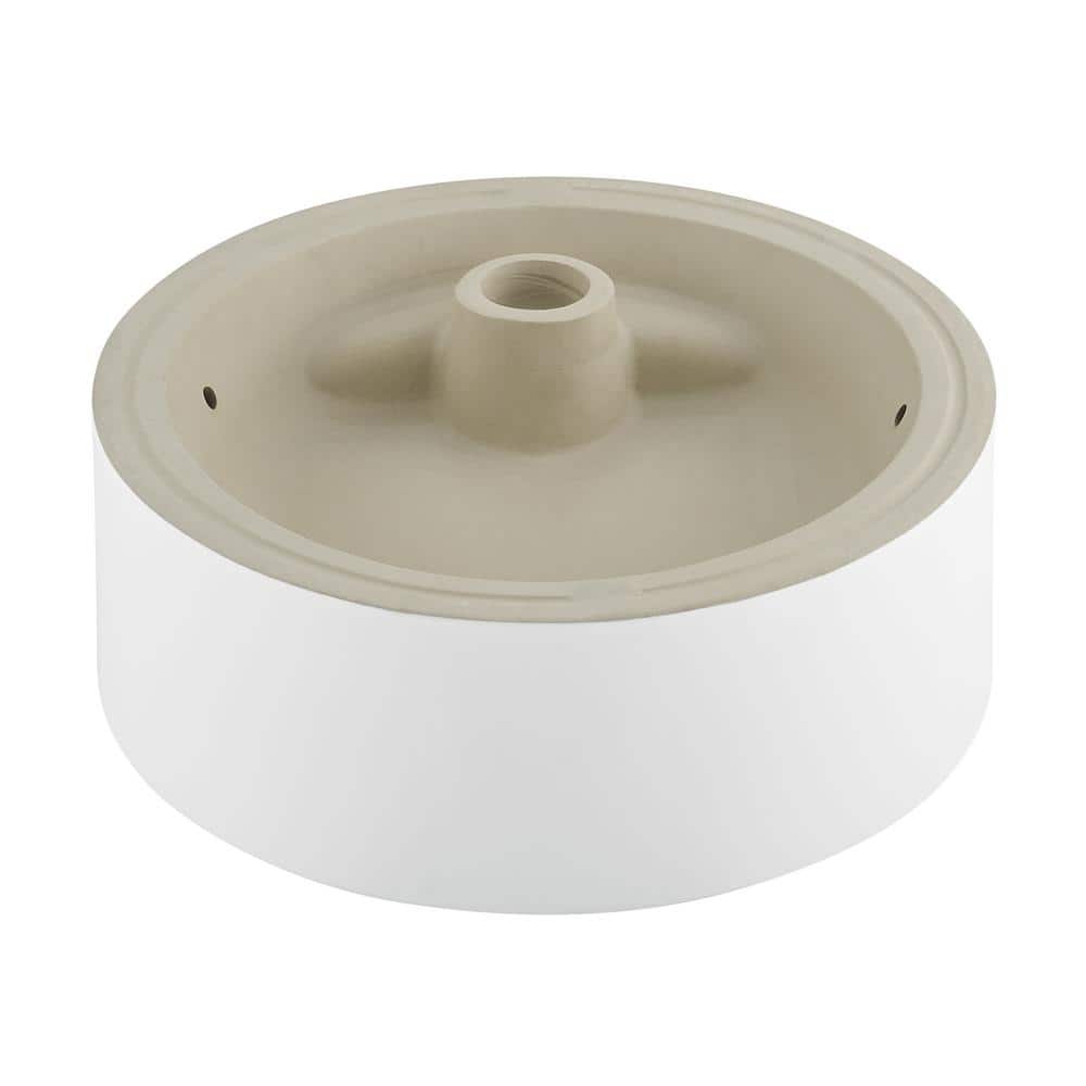 Beau 16.5" Glossy White Ceramic Round Vessel Sink