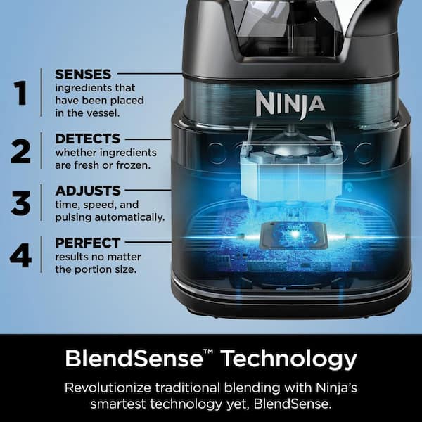 Ninja Detect Duo Power Blender Pro + Single Serve with BlendSense Technology | TB301