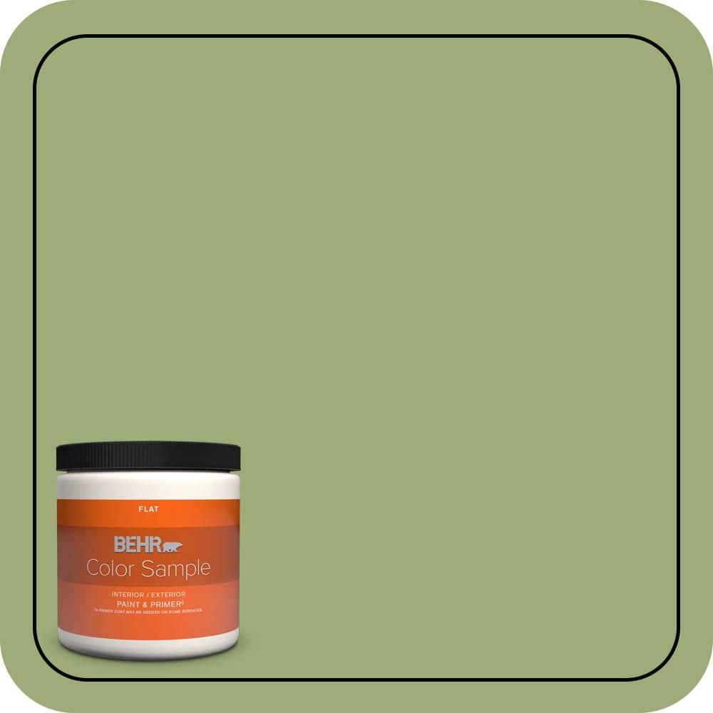 8 oz. #BIC-12 Siamese Green Flat Interior/Exterior Paint & Primer Color Sample price history on PriceWatchPro