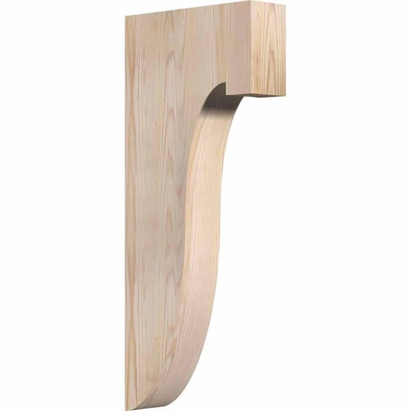Ekena Millwork 3-1/2 in. x 12 in. x 28 in. Douglas Fir Del Monte Smooth Corbel